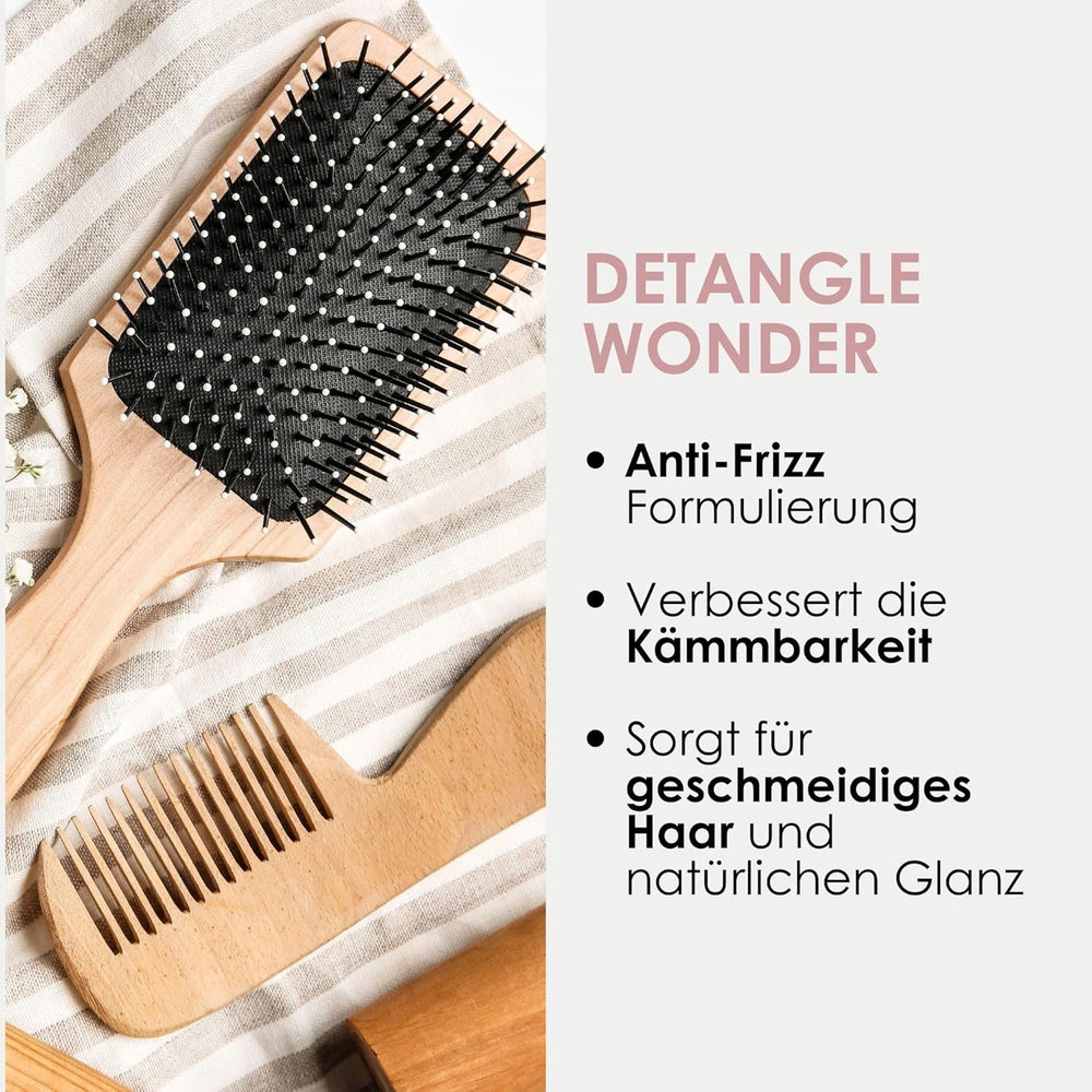 Jean & Len Knot Remover Spray revitalisant 2 phases sans rinçage, adapté à tous les types de cheveux, démêle les cheveux et améliore la peignabilité, parfum frais, démêlant, sans silicone ni parabène, végétalien, 100 ml Produits démêlants Naty Shop