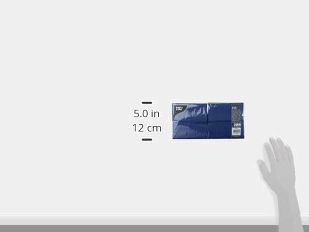 Papstar 84576 250 șervețele, 3 straturi 1/8-fold 33 Cm X 33 Cm, albastru închis