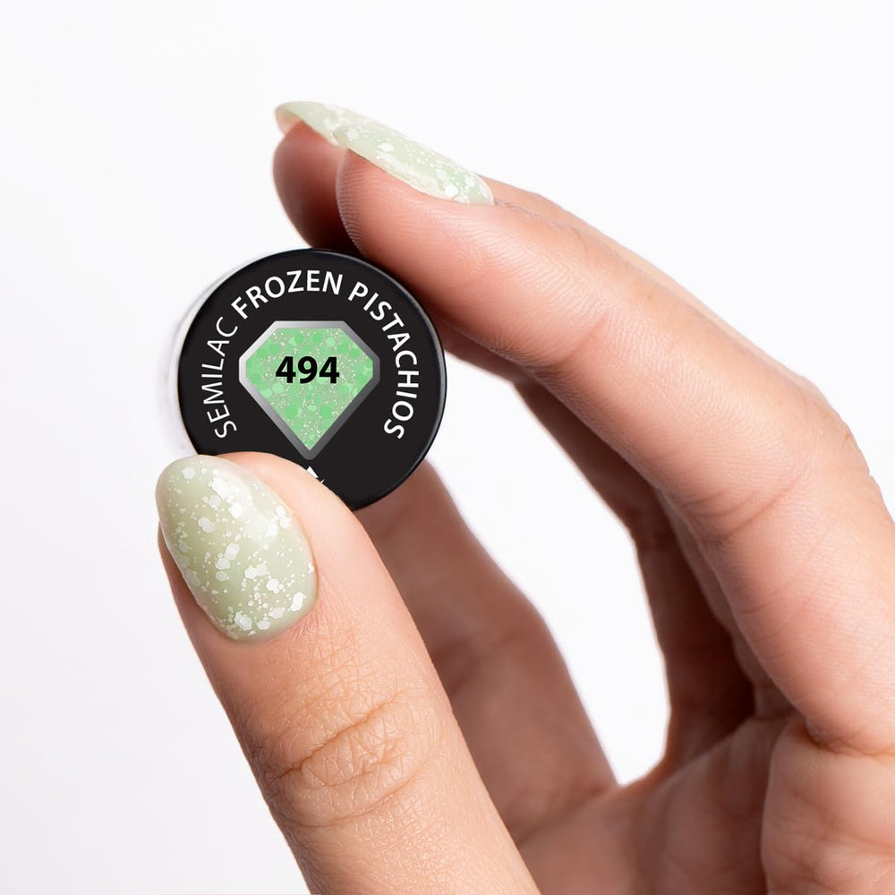 Vernis à ongles UV Semilac Hybrid 494 Frozen Pistaches 7 ml