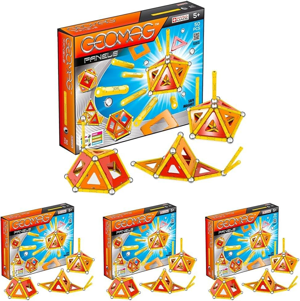 Geomag Classic Panels 192 pièces Jeux magnétiques pour enfants, enfants et filles à partir de 5 6 7 8 9 10 11 12 13 ans, constructions magnétiques, jeux pour enfants