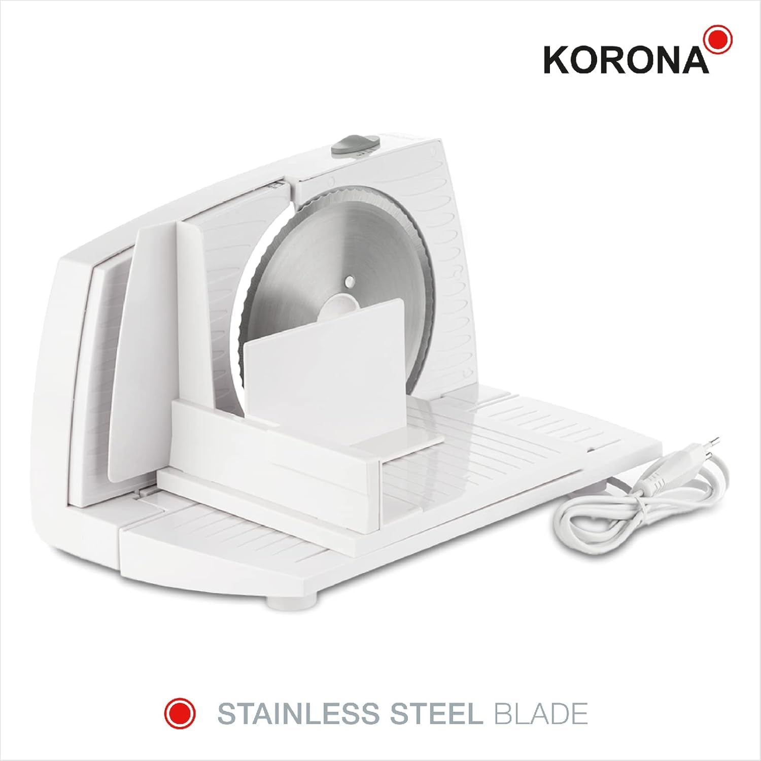 Korona 25500 Trancheuse multifonction, largeur de coupe réglable, lame inox Râpes et trancheuses Naty Shop