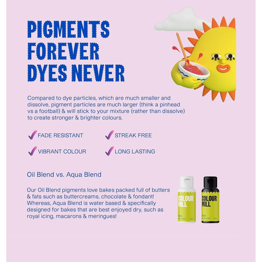 Colorant alimentaire Color Mill Aqua Blend Béton : Colorant alimentaire liquide à base d'eau - 20 ml