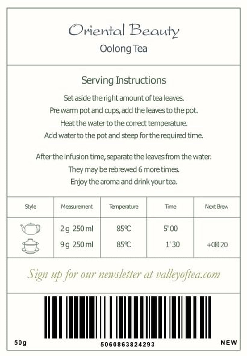 Oriental Beauty Thé Oolong de Taiwan - Dongfang Meiren Thé taïwanais - Wu Long White Tips ou Thé Bleu Wu Long Thé Thé bleu oriental Thé bleu Thé Olong Thé Olong Thé Oolong biologique Thé Oolong