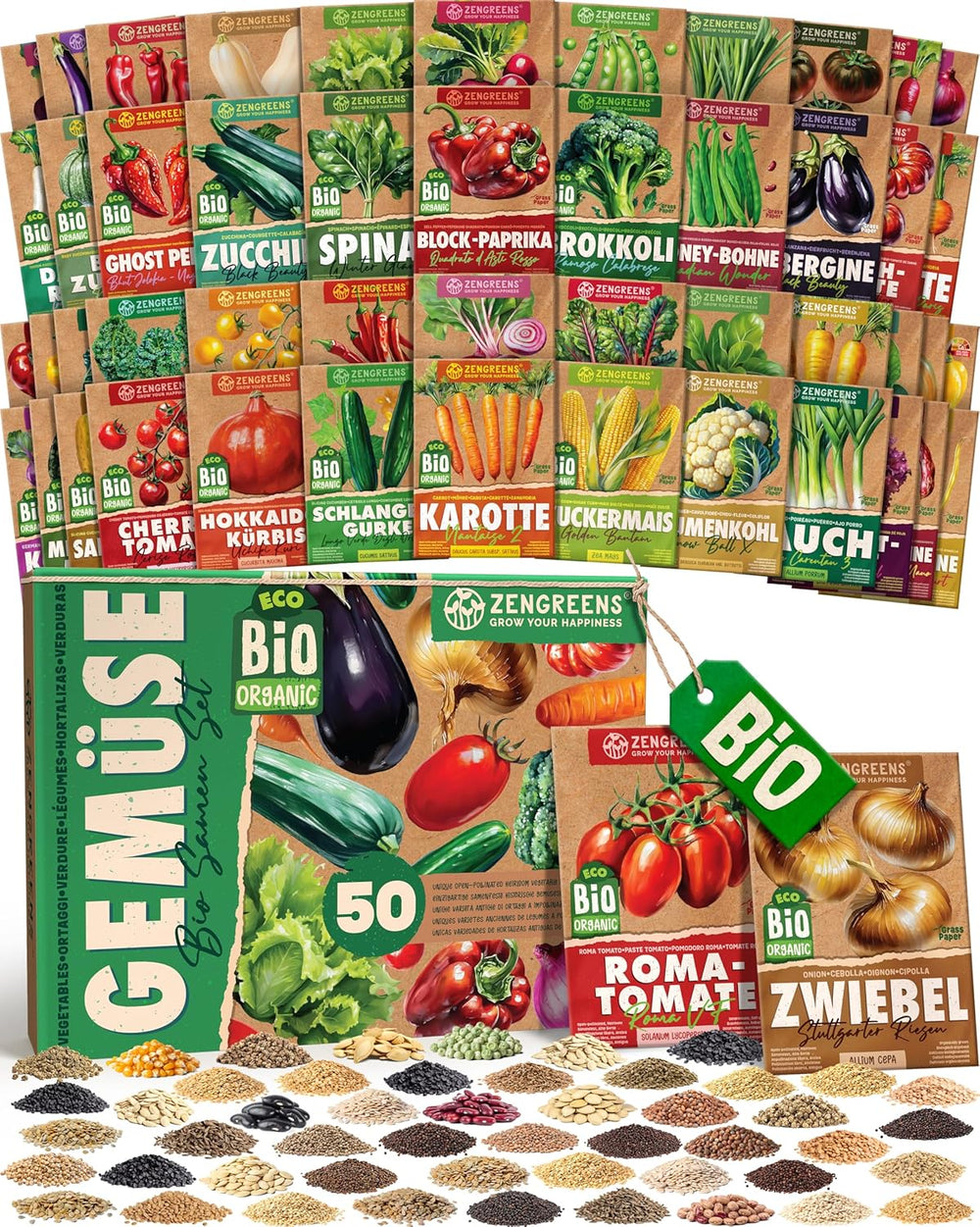 Graines de tomates biologiques dans un ensemble de 10 à 10 graines de tomates pour une culture facile dans le jardin, le balcon ou le parterre surélevé - Graines de plantes - Semis