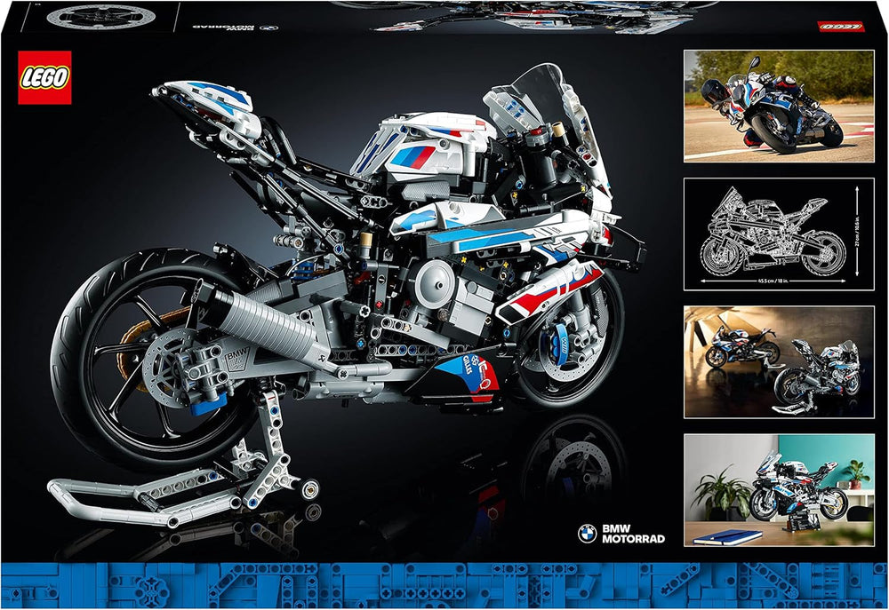 LEGO Technic BMW M 1000 RR Kit de modèle de moto pour adulte comme cadeau artisanal pour hommes et femmes Décoration de maison ou de bureau 42130 Kits de construction Besuche den LEGO-Store