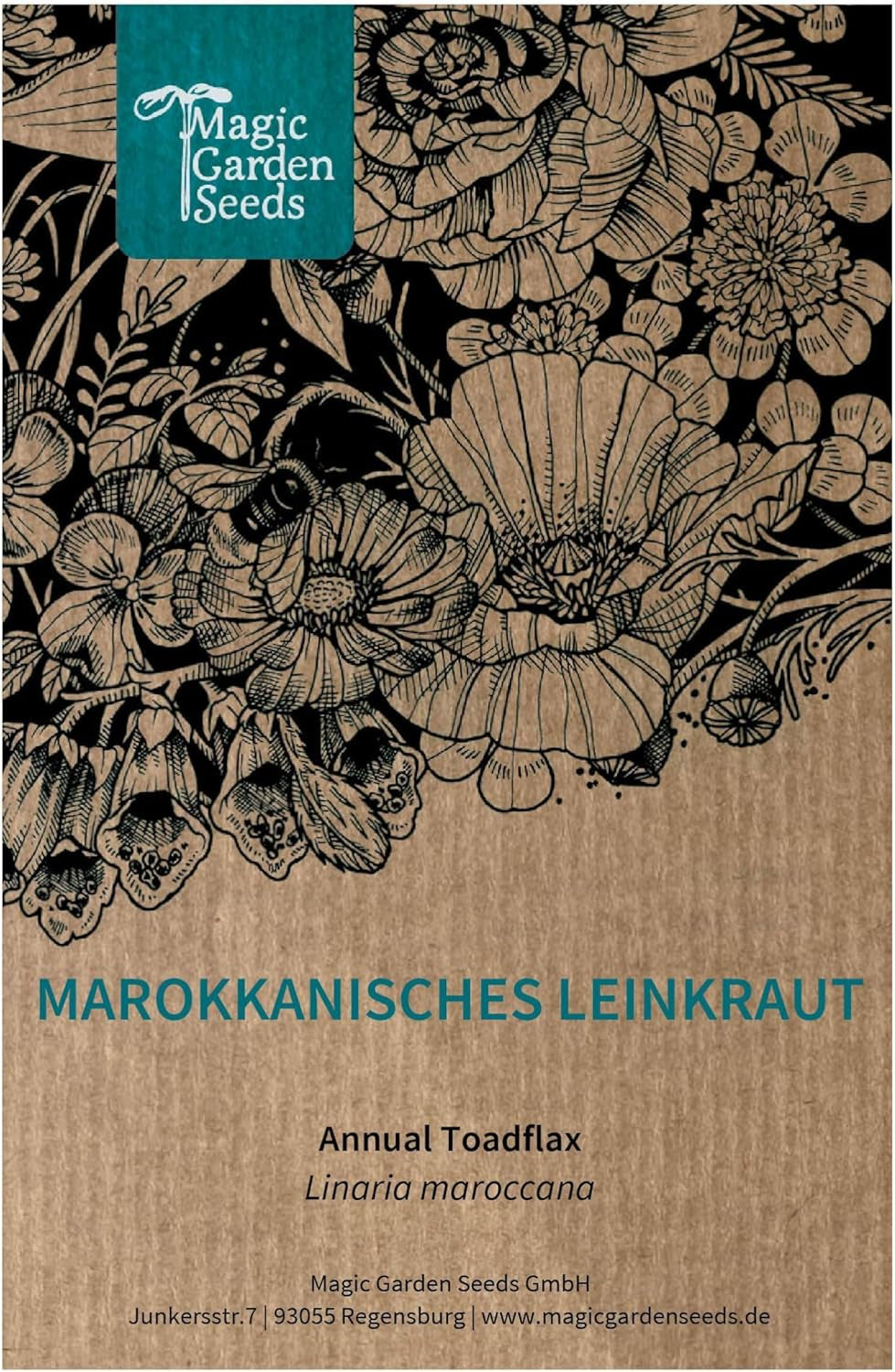 Lin marocain (Linaria maroccana) env. 2000 graines de fleur annuelle d'été, fleur coupée à longue floraison