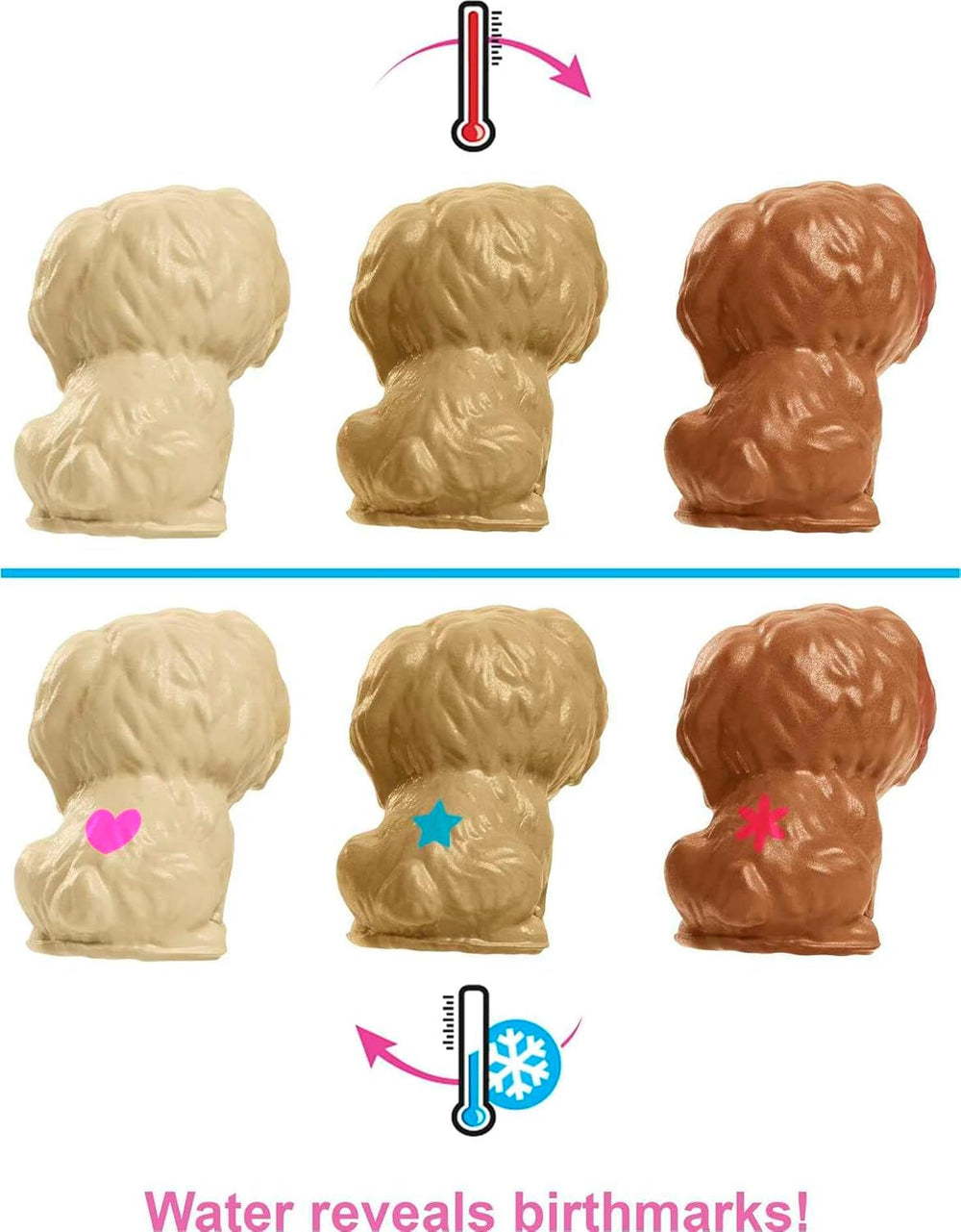 Barbie HCK76 - Welpen-Spielset mit Barbie-Puppe (ca. 29 cm, dunkelbraune Haare), Hündin, die Welpen gebären kann, 3 Welpen & Pflegezubehör, Spielzeug Geschenk für Kinder von 3 bis 7 Jahren