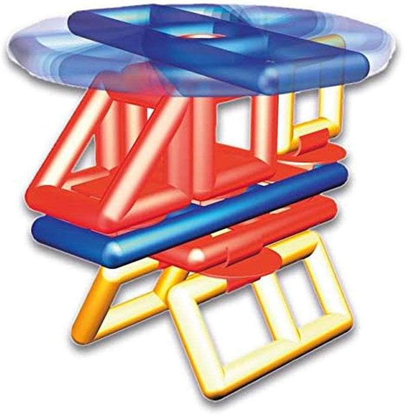 Plasticant Mobilo Konstruktions-Set I, 192 Teile - Kreatives Konstruktionsspielzeug fabriqué en Allemagne - bauen, spielen, lernen für Kinder 3 - 8 Jahre, Rot, Gelb, Blau