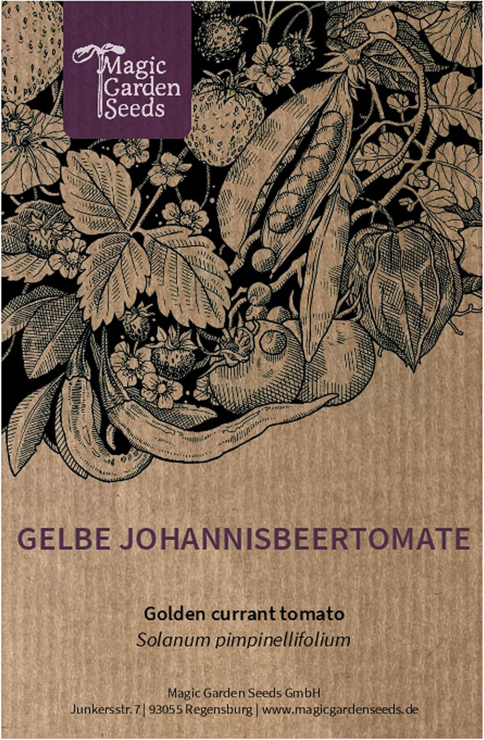 Gelbe Johannisbeertomate (Solanum Pimpinellifolium)10 Samen Alte Sorte