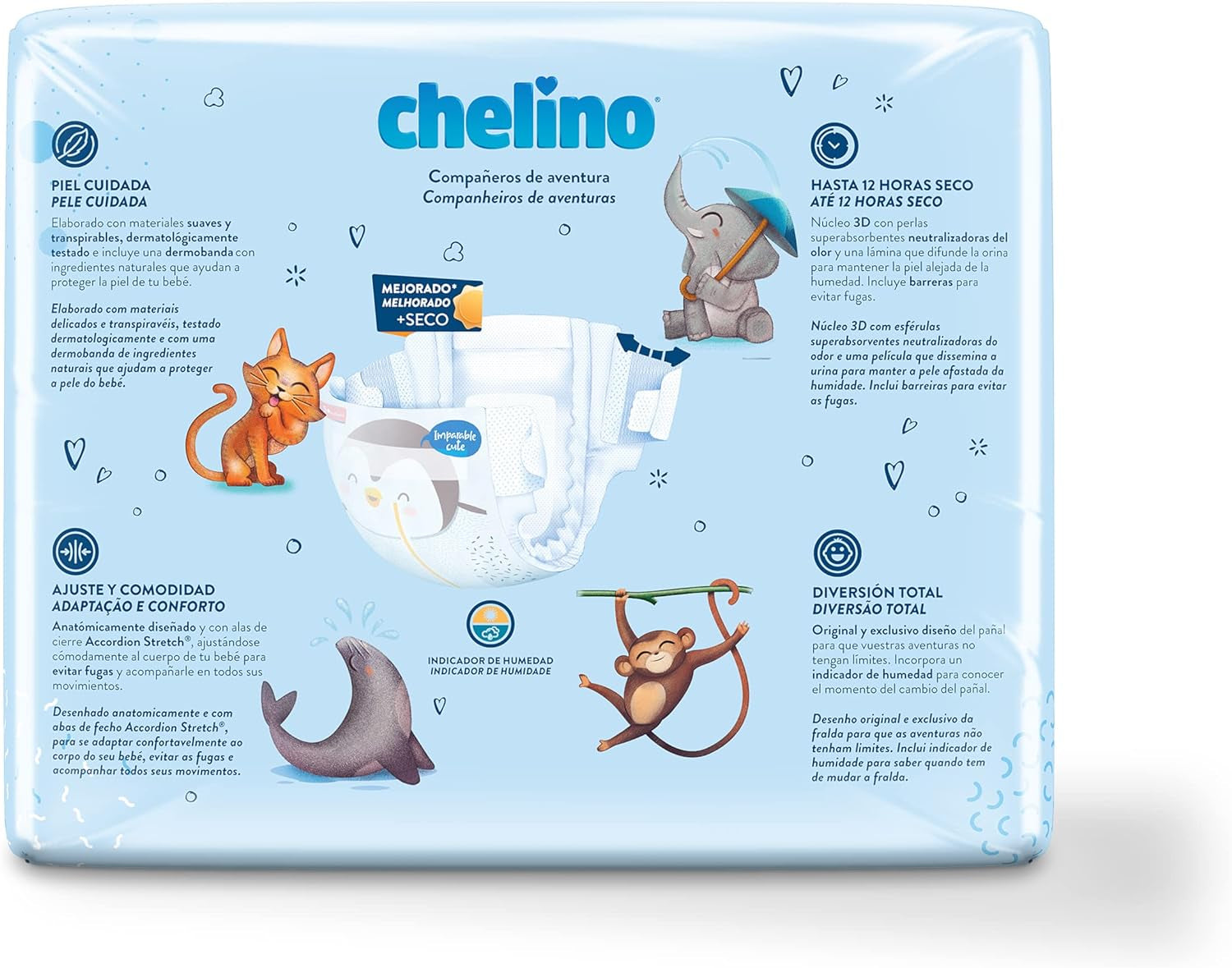 Couches Indas Fashion & Love, Junior T 5 pour 13-18 kg, (30 pièces)