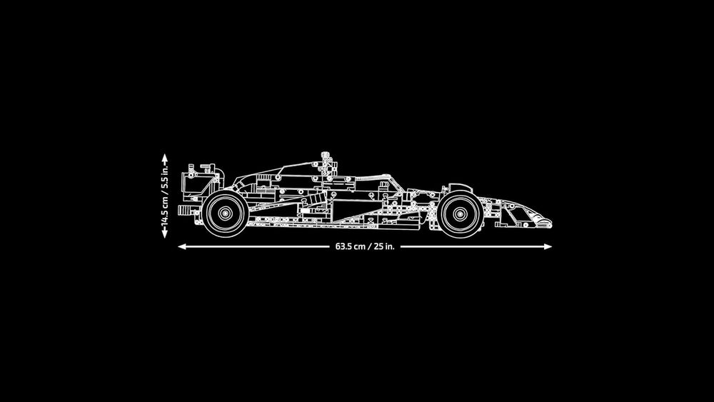 LEGO Technic Oracle Red Bull Racing RB20 F1 Rennauto Modell - Formel 1 Bauset zum Sammeln - V6-Motor, Getriebe, Lenkung & DRS in Maßstab 1:8 - Giftidee for Erwachsene & Teenager 42206