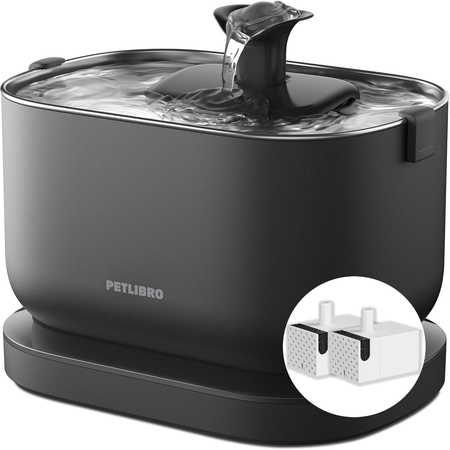 PETLIBRO Lot de 8 filtres à eau pour fontaines à eau Dockstream pour Katze PLWF005, PLWF115, PLWF105, PLWF305, ensemble de 4 mois