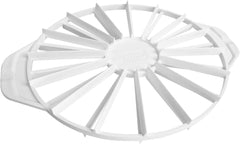 Séparateur de gâteau en plastique classique Kaiser original 31,5 cm Séparateur de gâteau pour 14 ou 16 tranches égales Séparateur de gâteau double face blanc