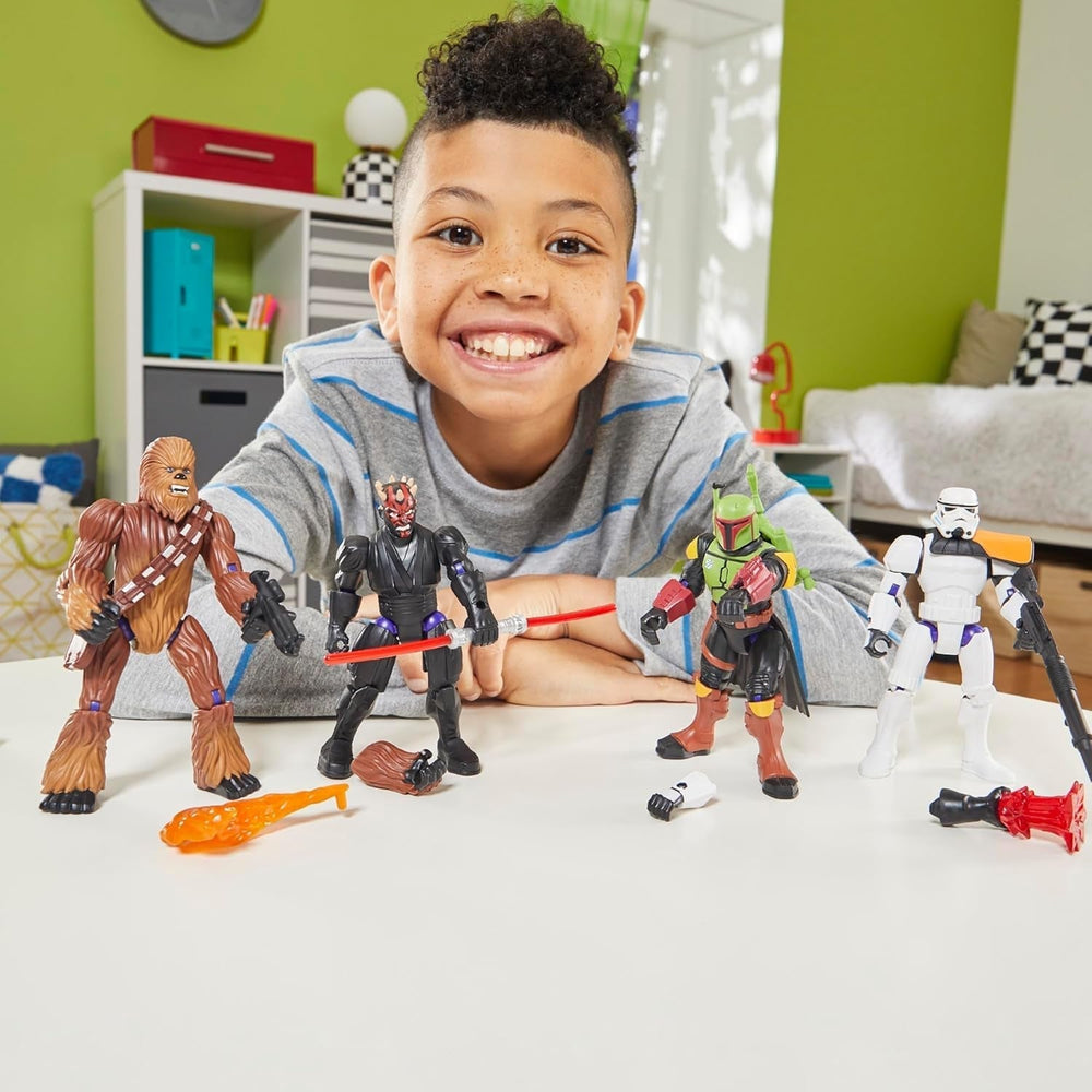 Star Wars Mixmashers Boba Fett Personalizabil Mix-And-Match Action Figure & Accesorii Action figures Naty Shop