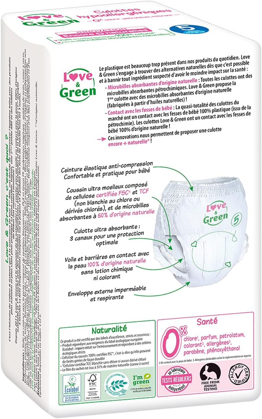 Couches hypoallergéniques, taille 5, 1 paquet - 18 pièces