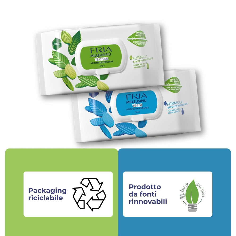 MilleusiPiu Maxi avec couvercle, 64 lingettes humides, 64 unités