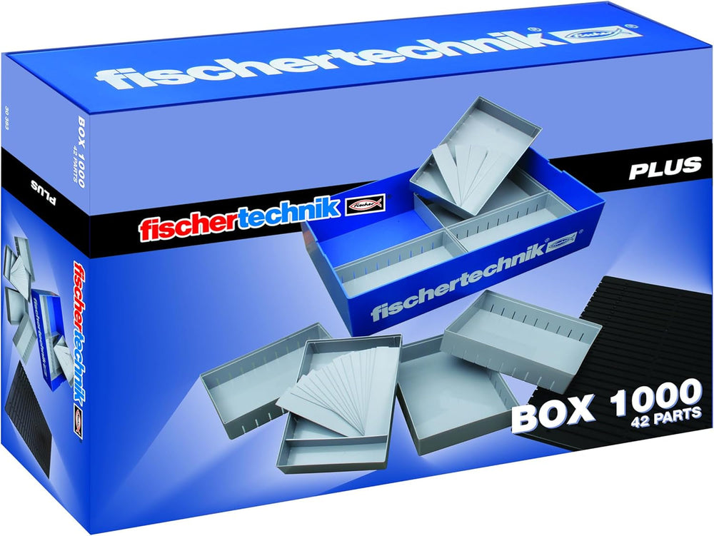 Fischertechnik 554195 Creative Basic - eine große Auswahl an ausgewählten Inhalt: 630 Bauteile, eine Grundplatte, Box 1000 und das Flexible Aufbewahrungssystem