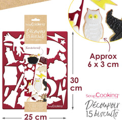 USTENSILES DE CUISINE - Emporte-pièce, Sorcier - Plaque à pâtisserie avec emporte-pièces, sablés, décors 2066