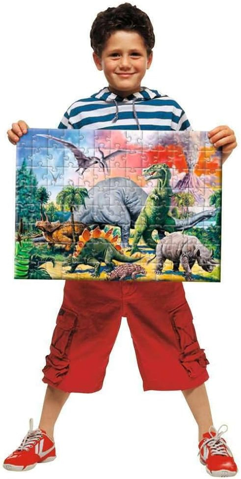 Puzzle enfant Ravensburger - 10957 Parmi les dinosaures - Puzzle dinosaure pour enfants à partir de 6 ans, de 100 pièces au format XXL Puzzle Naty Shop