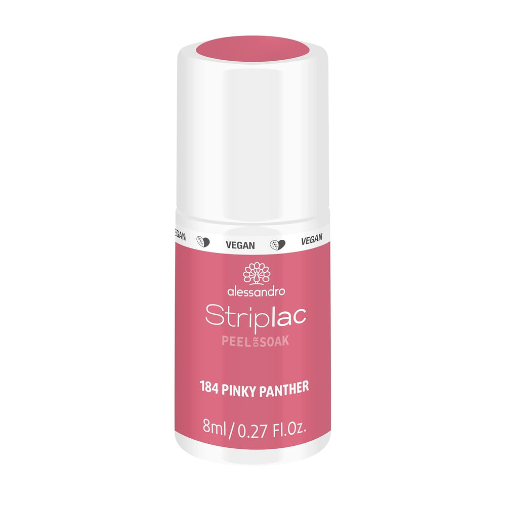 alessandro Striplac UV-Nagellack Flat White – Facile et facile à utiliser – Application facile grâce à la technologie Peel-Off – Vegan et sans alcool – 8 ml