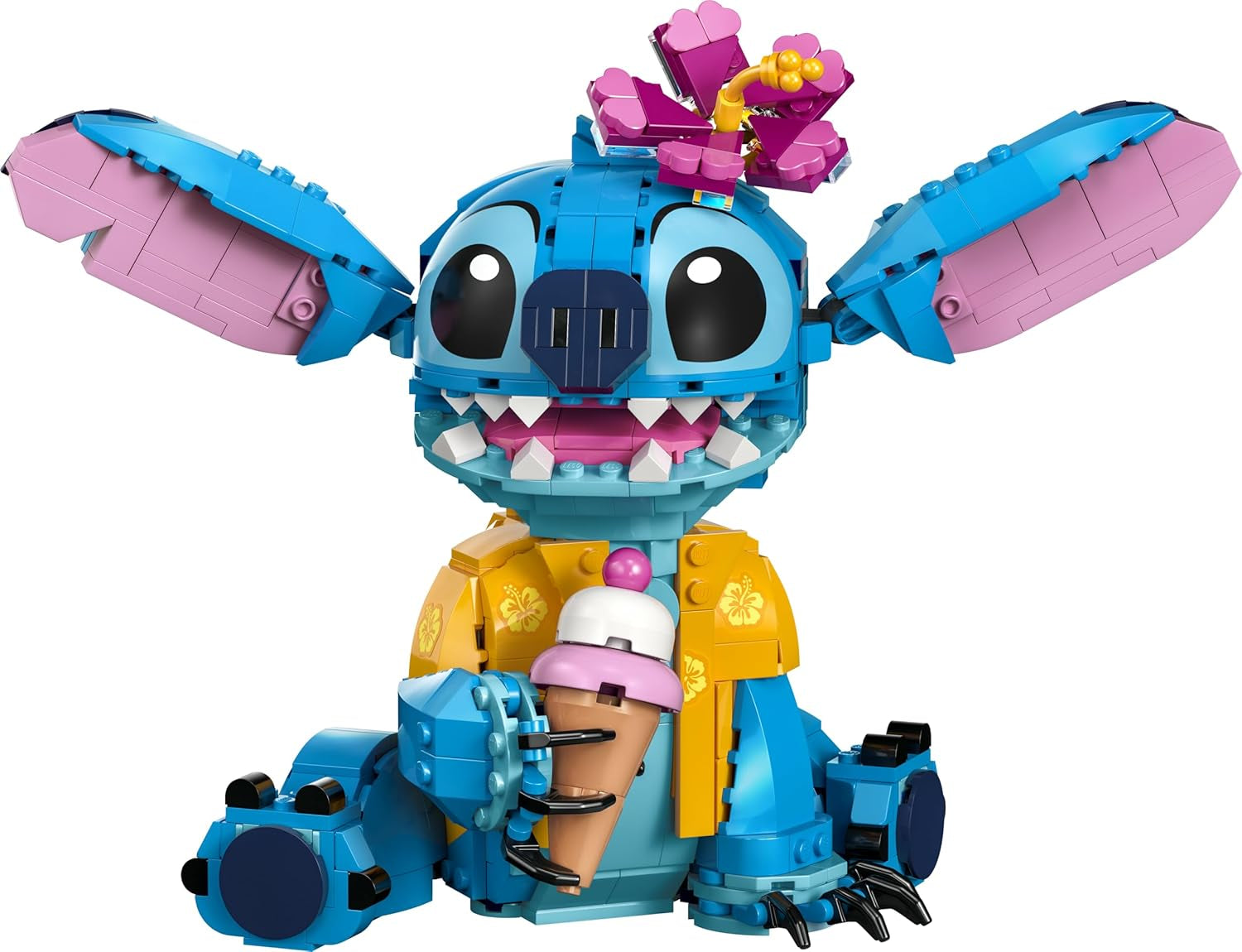 LEGO | Disney Stitch Spielzeug - Figure zum Spielen und Sammeln with Einer Eistüte and Einer decoren Blume - Conçu pour les filles, les jeunes et les cinéphiles de Lilo & Stitch à partir de 9 ans - 43249