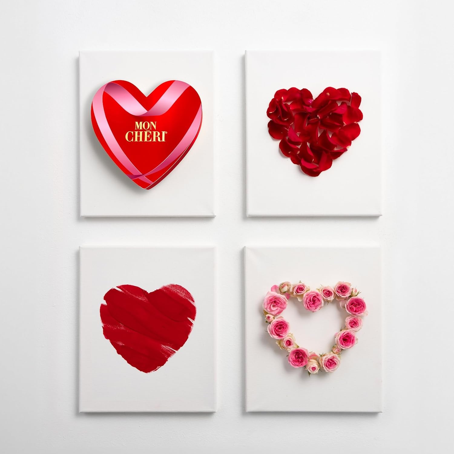 Ferrero Mon Chéri Heart - Cadeau Chocolat Saint Valentin pour Elle et Lui - Chocolat Croquant, Liqueur Fruitée et Cerises Aromatisées - Pour la Saint Valentin, la Fête des Mères et Pâques - 1 Paquet 147g