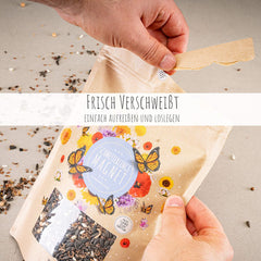 100 g de graines de papillon pour une prairie fleurie colorée – Mélange de graines de fleurs sauvages colorées et riches en nectar pour papillons