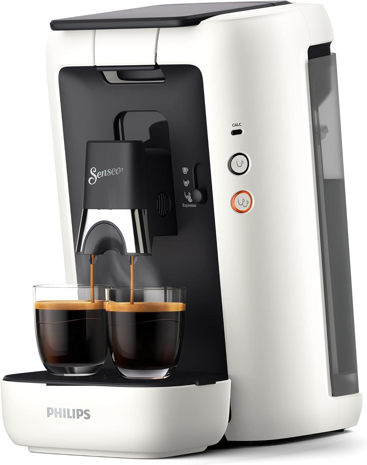 Machine à expresso à capsules PHILIPS Senseo Maestro - Technologie Intense Plus, Espresso de haute qualité, Design écologique, Réservoir d'eau 1,2 L, Fonction Mémo, Indicateur de détartrage (CSA260/60)
