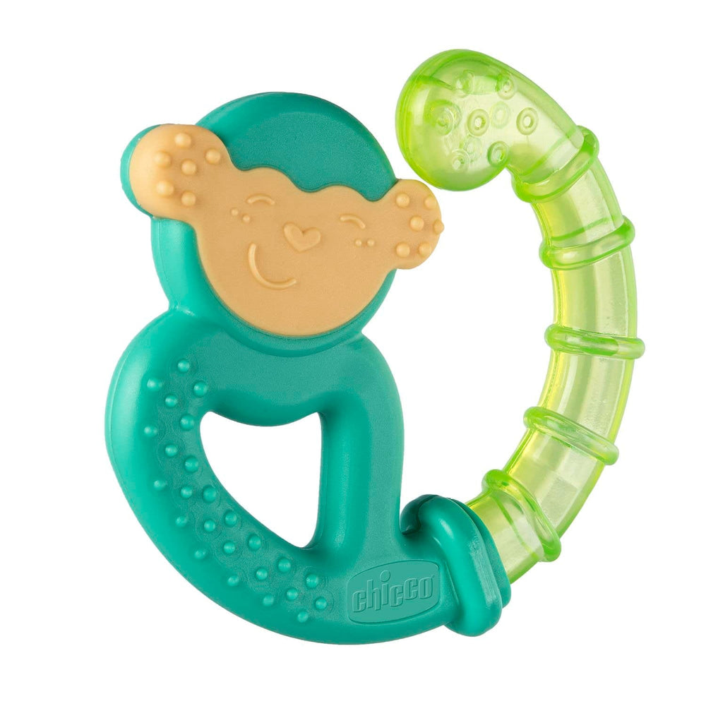 Anneau de dentition Chicco Fresh&Relax Singe ou Paresseux, 4M+, rempli d'eau stérile