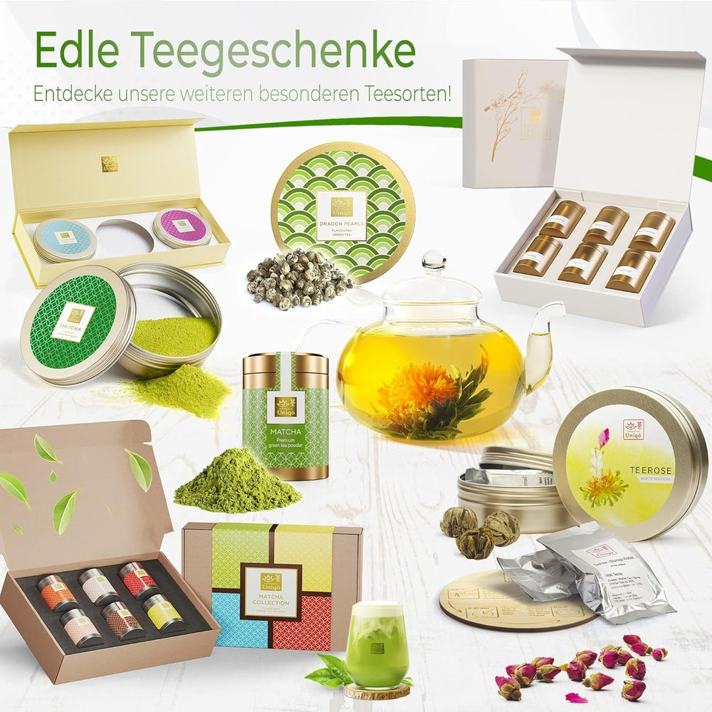 Ceai Uniqo Matcha pudră 200 g în ambalaj ecologic reîncărcabil