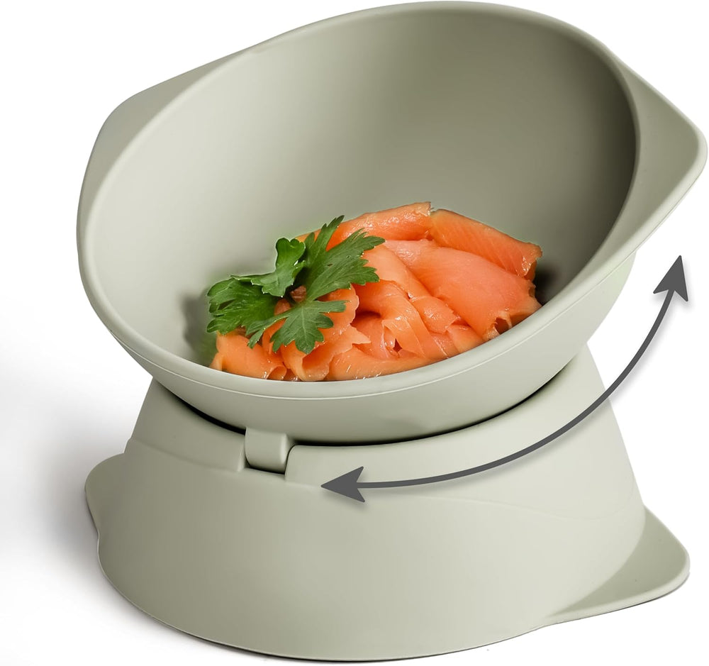 ne&no® Silikon Katzennapf erhöhet mit Verstellbarer Neigung | Futternapf Katze erhöhet | Katzen Futternapf erhöhet | Katzen Napf