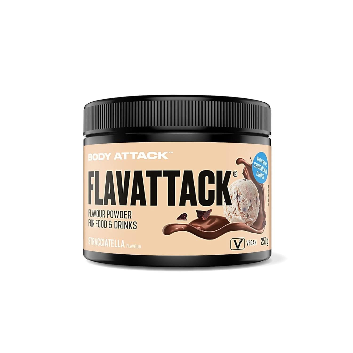 Body Attack Flavattack®, Brownie Double Choc, 250G / 83 portions Arômes Naty Shop 250 grammes Stracciatella