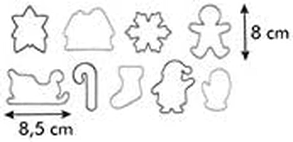 Moules à biscuits de Noël Tescoma DELÍCIA, 9 pcs.