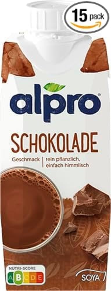 Boisson au soja au chocolat Alpro - Végétalienne, sans lactose, sans gluten