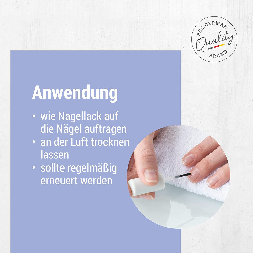 Vernis à ongles anti-rougeurs TITANIA (10 ml) • Vernis à ongles rongeants • Prévention des rongements d'ongles • Protection des ongles rongés par les mains • Prévention des rongements d'ongles par les mains