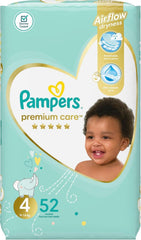Pampers Premium Care 4,8 - 14 Kg, 52 pcs Mère et Bébé Naty Shop