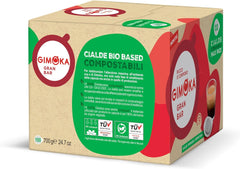 Gimoka Kompostierbare Kaffeepads, Gran Bar Intenso Kaffeemischung, Intensität 12-100 Pads - Compatible avec les tampons en papier ESE System 44 mm