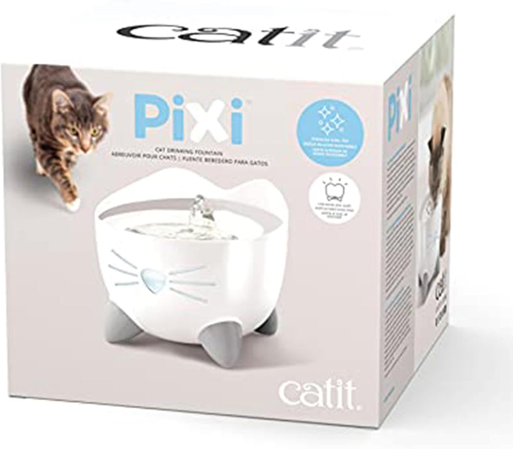 Catit Pixi Trinkbrunnen für Katzen, Weiß, 1 Stück (1er Pack)