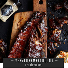 Ankerkraut Sweet Apple Ribs, fruchtige BBQ-Rub Gewürzmischung zum Grillen von Spare-Ribs and Schwein, 240g dans le plat