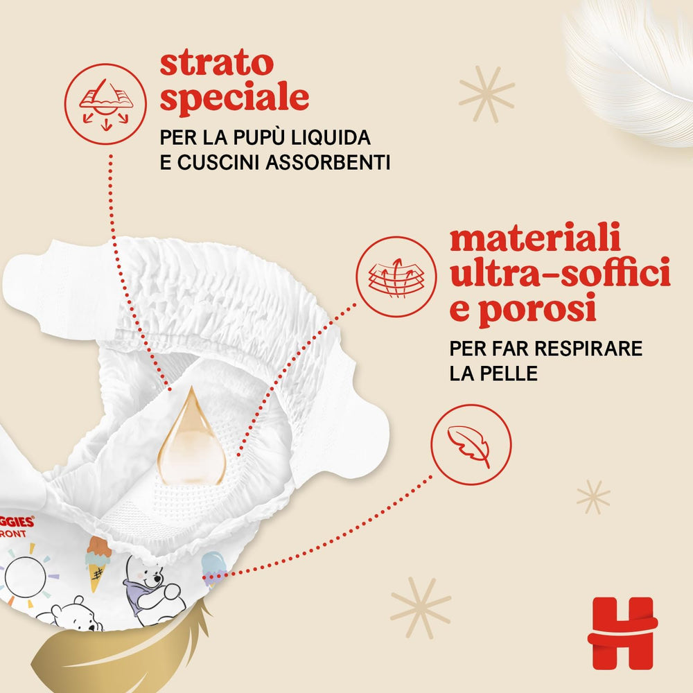 Couches Huggies Extra Care, taille 3 (6-10 kg), 2 paquets de 40 couches