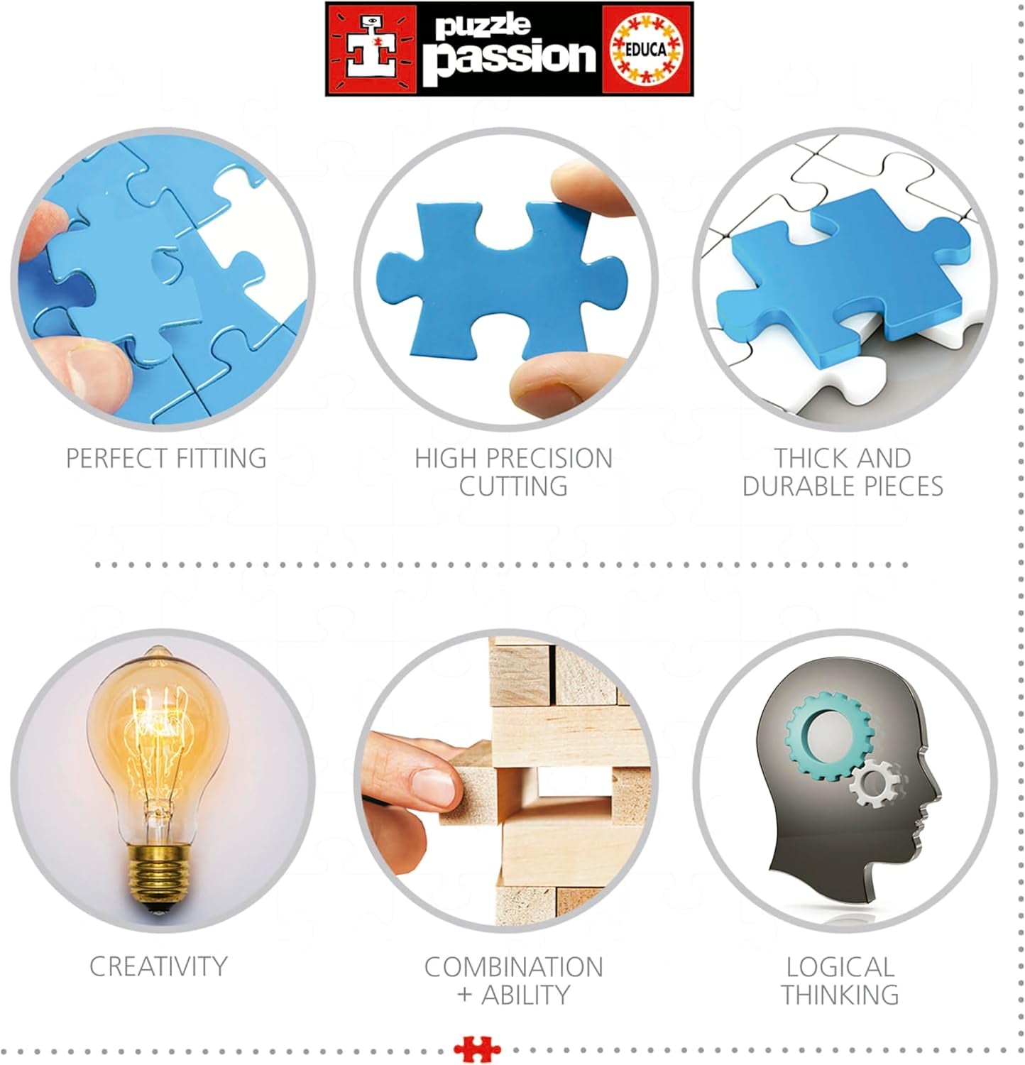 Educa - Puzzle de 500 de piese pentru adulti | Colaj de bomboane. Dimensiuni: 48 X 34 cm. Include lipiciul de puzzle Fixpuzzle. Pentru 11 ani (19904) Puzzle Naty Shop