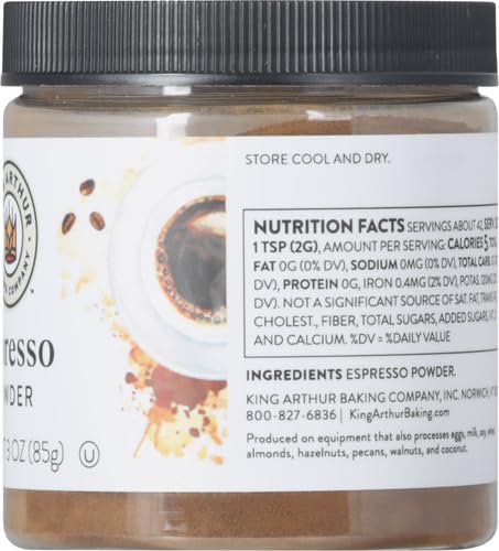 Poudre d'espresso King Arthur - Saveur de café intense dans les gâteaux