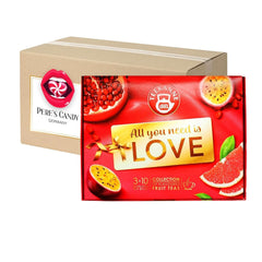 Pere'S Candy Bundle pentru ceainic LOVE Fruits Collection Box 3 x 10 pliculețe ceai de fructe + cadou Pere'S Candy
