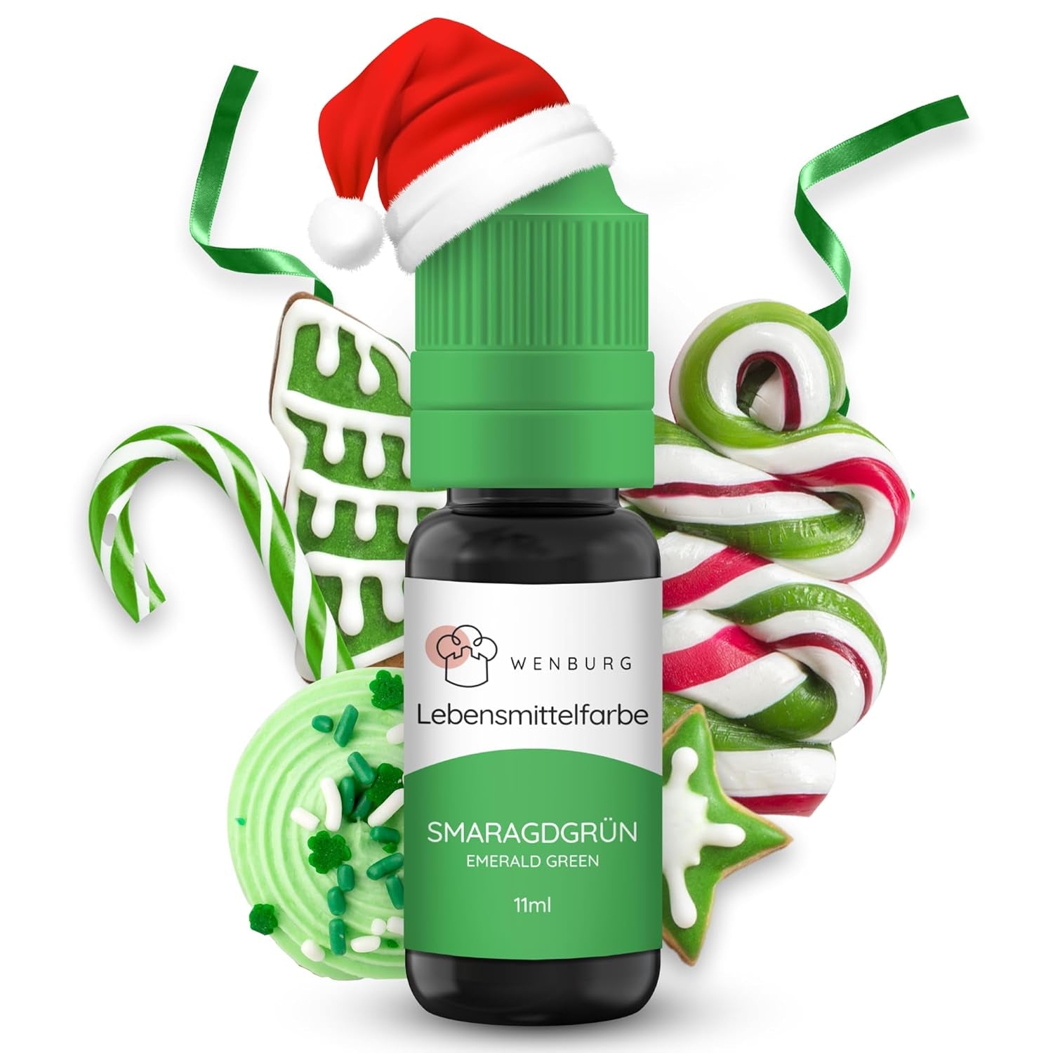 Colorant alimentaire Wenburg, pailleté, 11 ml, concentré, fabriqué en UE, liquide. Pour colorer la pâte, les boissons, les arômes, le slime - Colorant alimentaire à paillettes dorées - Colorant à gâteau doré - Paillettes dorées