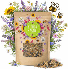 100 g de graines de fleurs sauvages pour un pâturage d'abeilles coloré – Mélange de graines de fleurs sauvages vibrantes et riches en nectar pour les abeilles et les papillons (comprend un eBook GRATUIT)