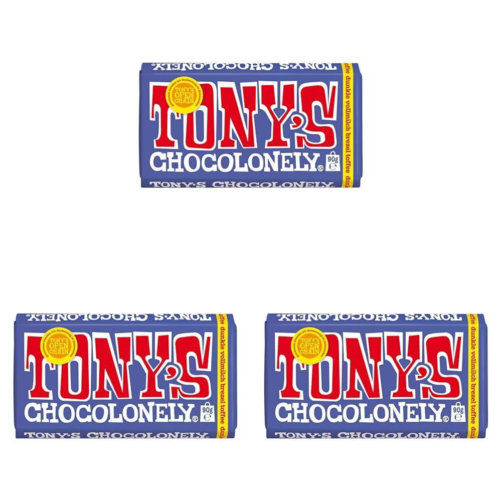 Tony's Chocolonely - Chocolat noir aux amandes et sel marin 90g