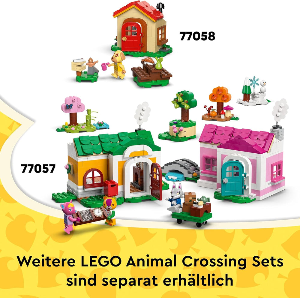 LEGO Animal Crossing - Ensemble de musées d'Eugens - Ensemble de jeux interactifs avec figurines d'Eugen et Liliane, fossiles de dinosaures et accessoires - Jouets de jeu pour filles et jeunes à partir de 7 ans - 77056