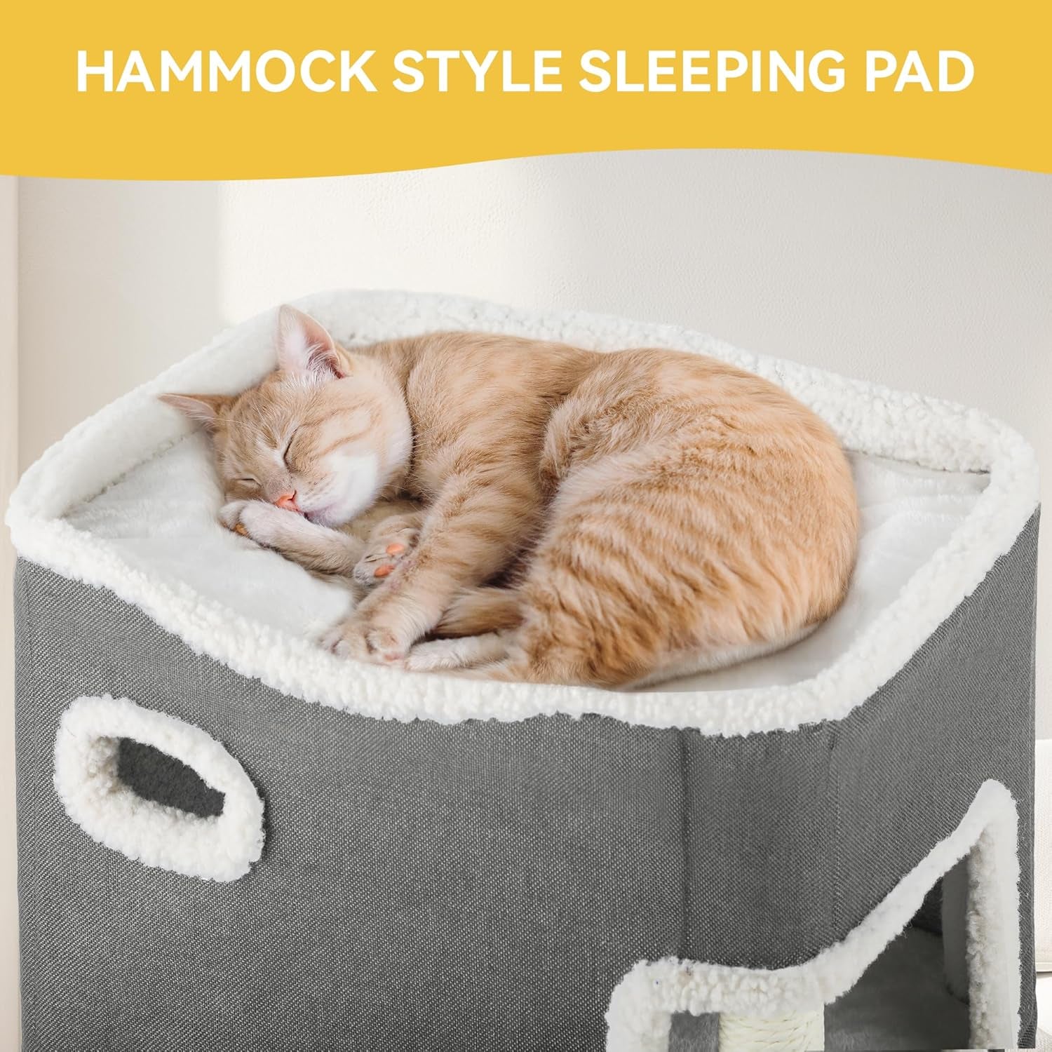 Katzenhaus Indoor Faltbare, Katzenhöhle Große Katzen, Katzenhöhle mit Kratzfläche für Regal, Katzen Haus,cat House cave, katzenbett höhle katzenverstec katzenhöle Katzentonne