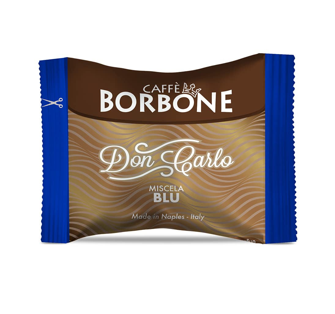 Caffè Borbone Kaffee Kapseln Don Carlo, Blue Mischung - 100 stück - Compatible avec Kaffeemaschinen der Marke Lavazza®* A Modo Mio®*