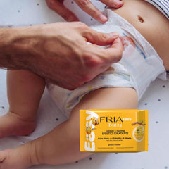 Easy Baby Lingettes humides à l'aloe vera et à l'extrait de miel hydratantes pour la peau, testées dermatologiquement, paquet de 20 lingettes